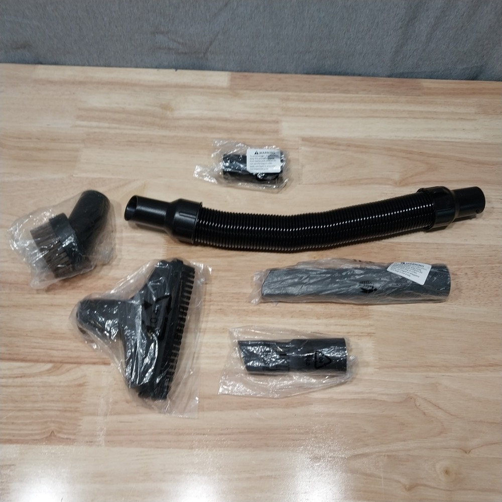 Vacuum Attachment Kit Universal 5-Piece Accessory Set 1.25in Black